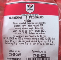 SVS stahuje z trhu tlačenku od jihočeského výrobce kvůli obsahu listerií